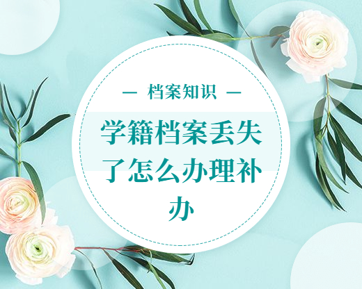 我的学籍档案丢失了怎么办理补办,怎么补办会更快呢?