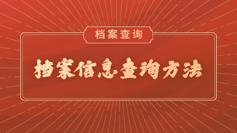 档案信息查询